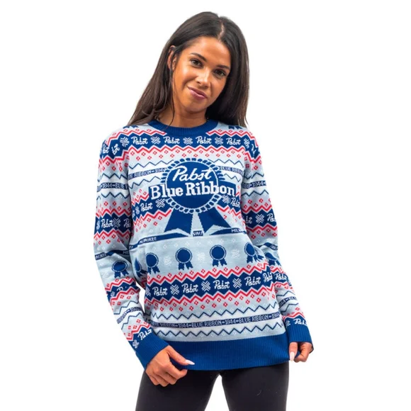 Pabst Blue Ribbon Festive Sweater - Picture 2 of 4